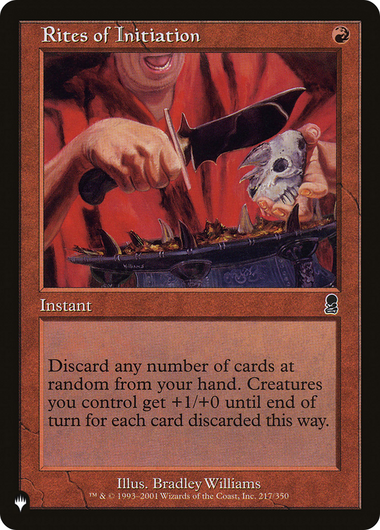 Rites of Initiation [The List] - Destination Retro
