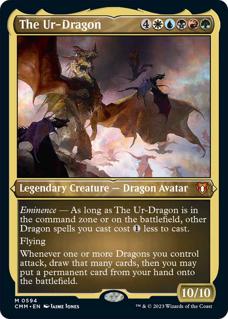 The Ur-Dragon (Foil Etched) [Commander Masters] - Destination Retro