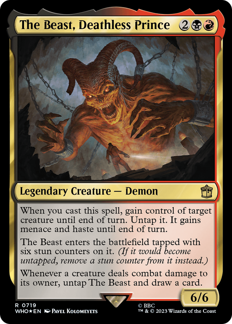 The Beast, Deathless Prince (Surge Foil) [Doctor Who] - Destination Retro