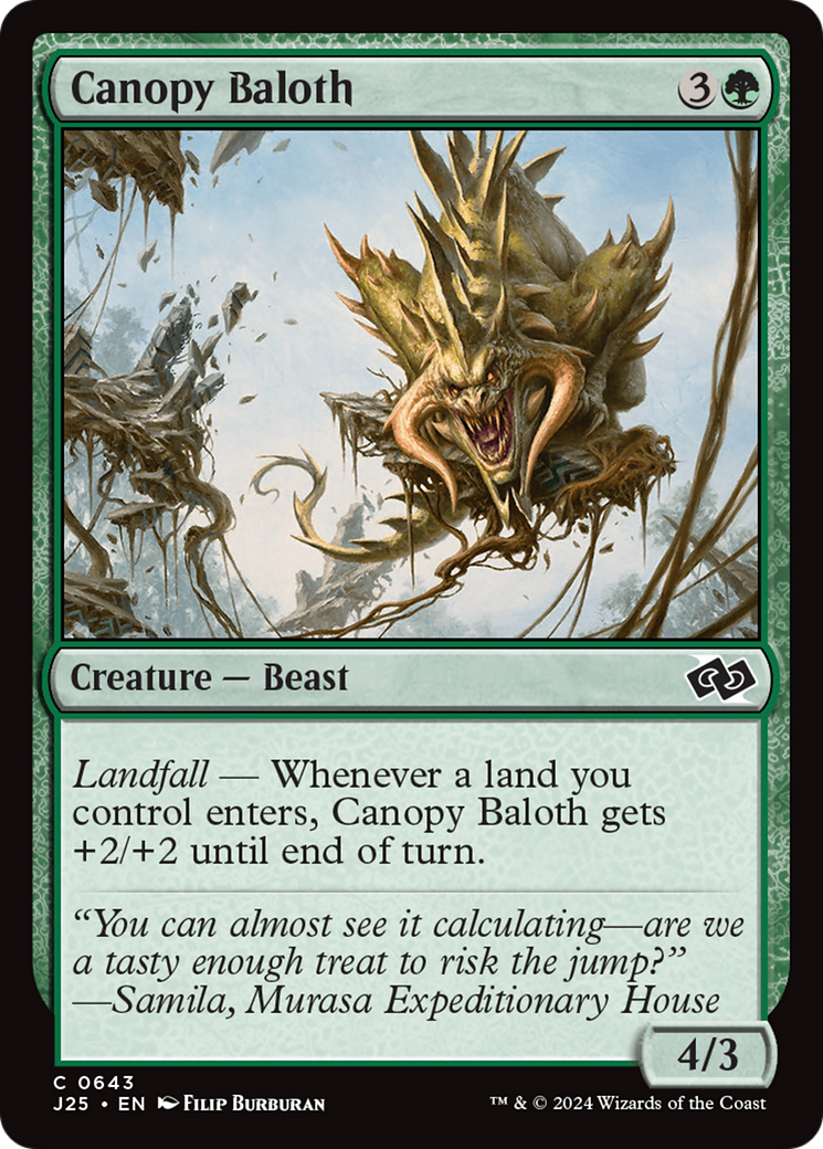 Canopy Baloth [Foundations Jumpstart] - Destination Retro