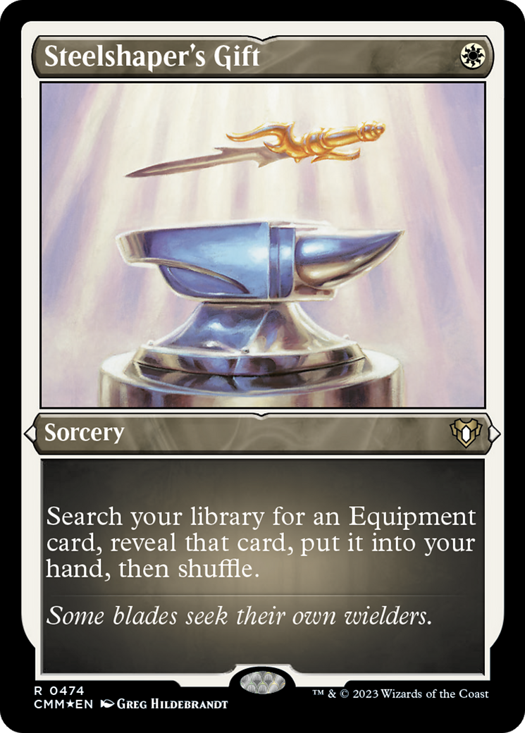 Steelshaper's Gift (Foil Etched) [Commander Masters] - Destination Retro