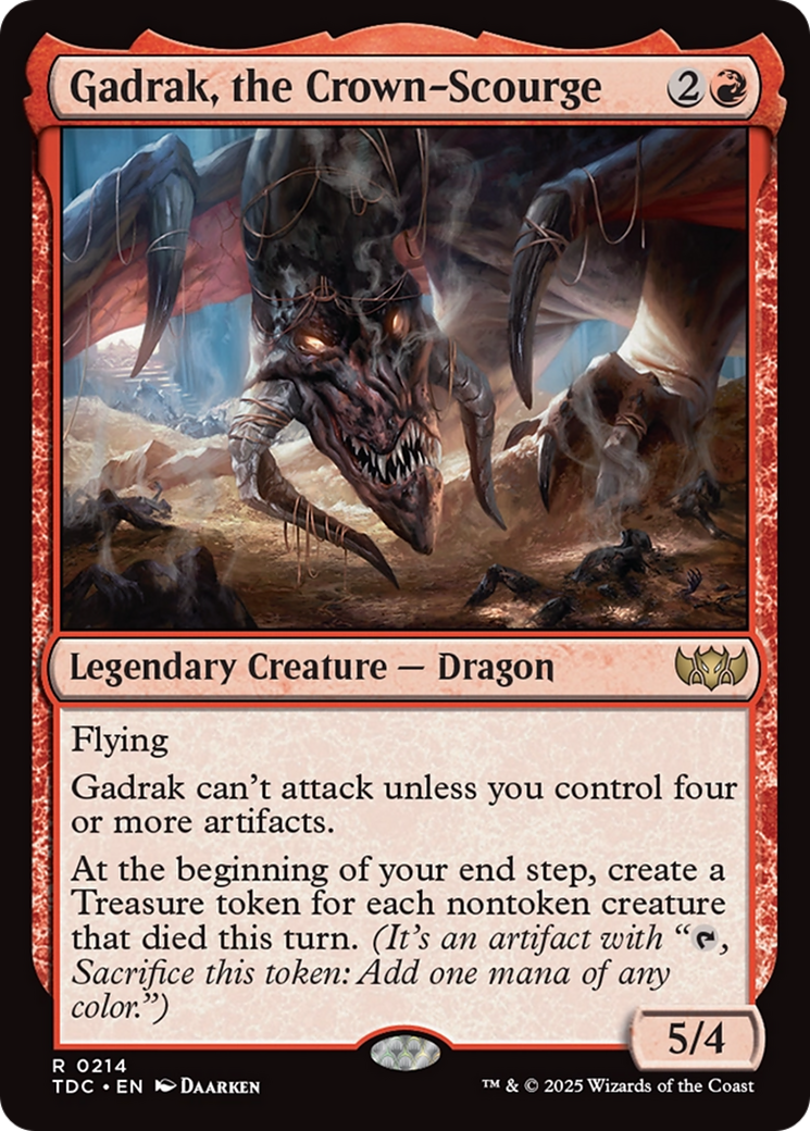 Gadrak, the Crown-Scourge [Tarkir: Dragonstorm Commander] - Destination Retro