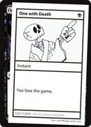 One with Death (2021 Edition) [Mystery Booster Playtest Cards] - Destination Retro