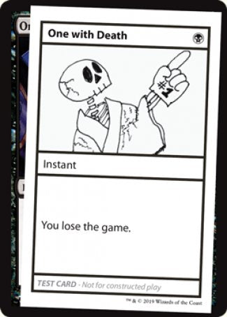 One with Death (2021 Edition) [Mystery Booster Playtest Cards] - Destination Retro