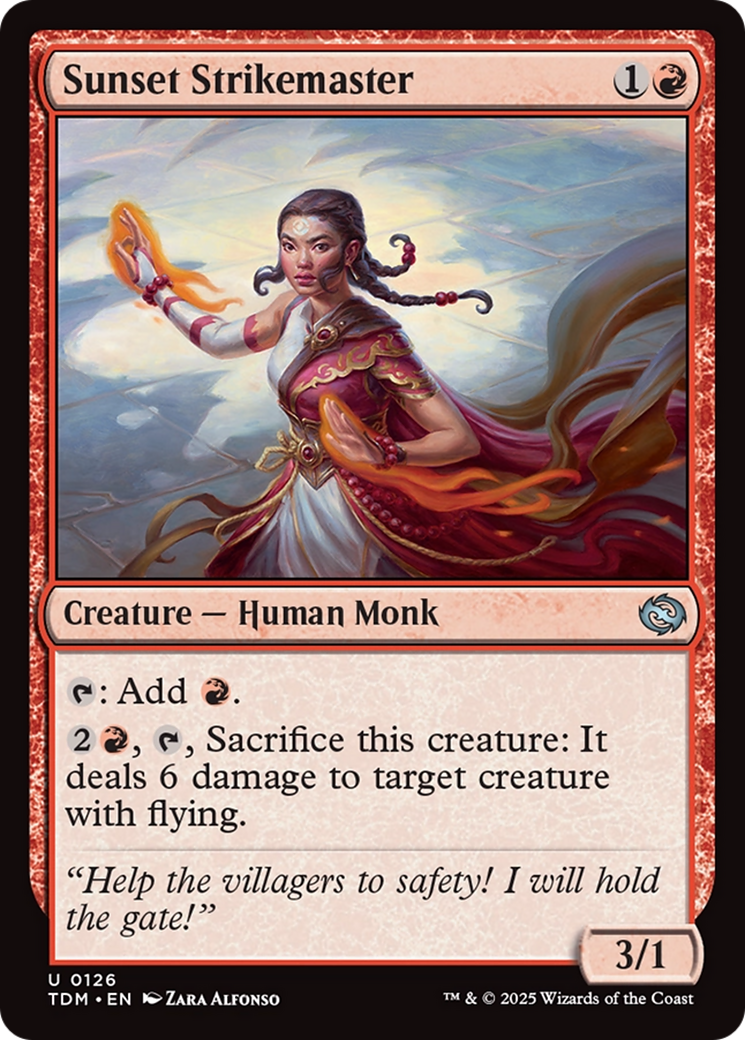 Sunset Strikemaster [Tarkir: Dragonstorm] - Destination Retro