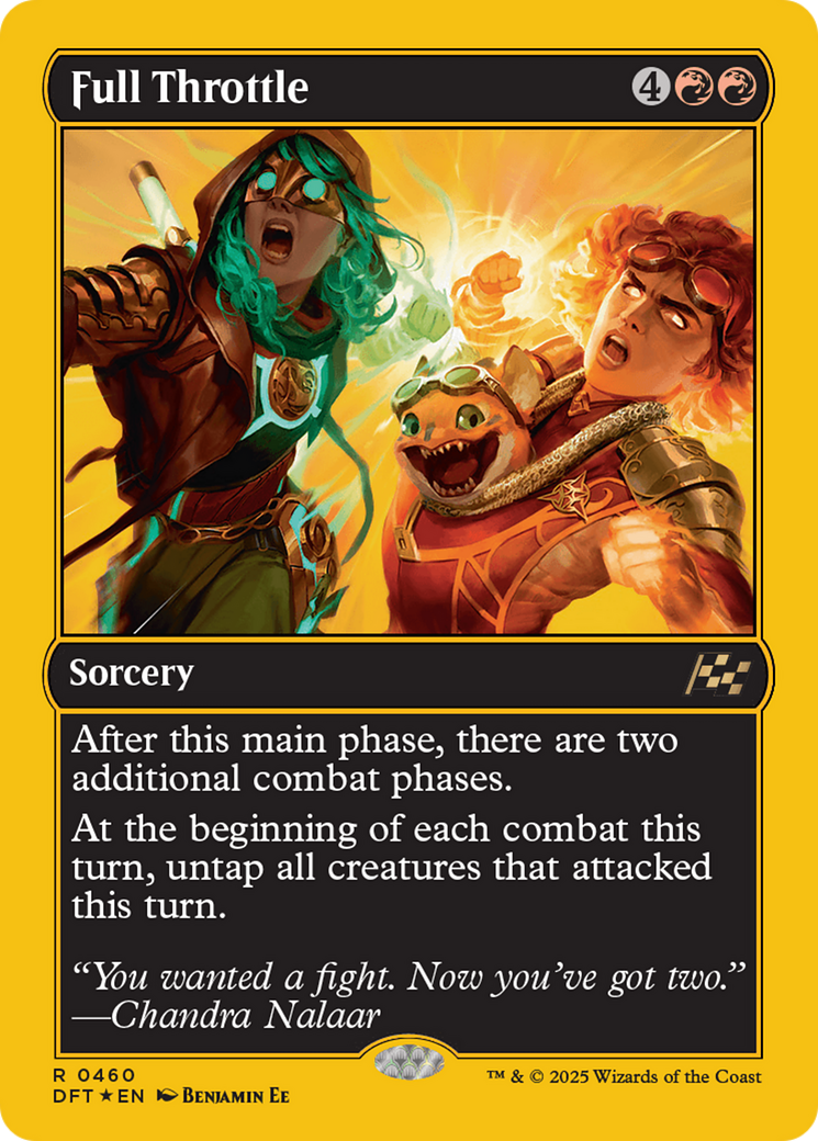 Full Throttle (First-Place Foil) [Aetherdrift] - Destination Retro
