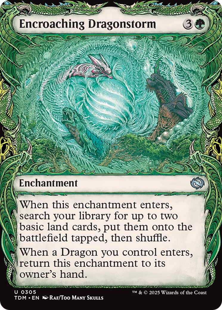 Encroaching Dragonstorm (Showcase) [Tarkir: Dragonstorm] - Destination Retro
