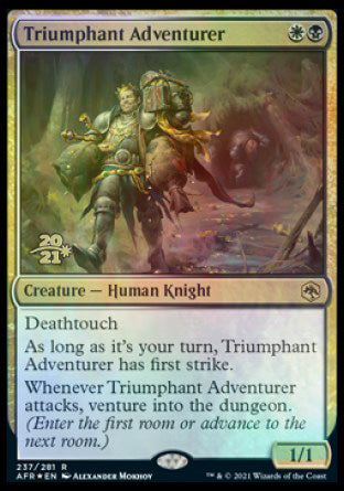 Triumphant Adventurer [Dungeons & Dragons: Adventures in the Forgotten Realms Prerelease Promos] - Destination Retro
