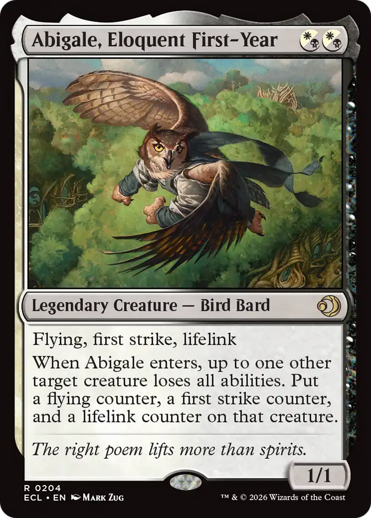 Abigale, Eloquent First-Year [Lorwyn Eclipsed] - Destination Retro
