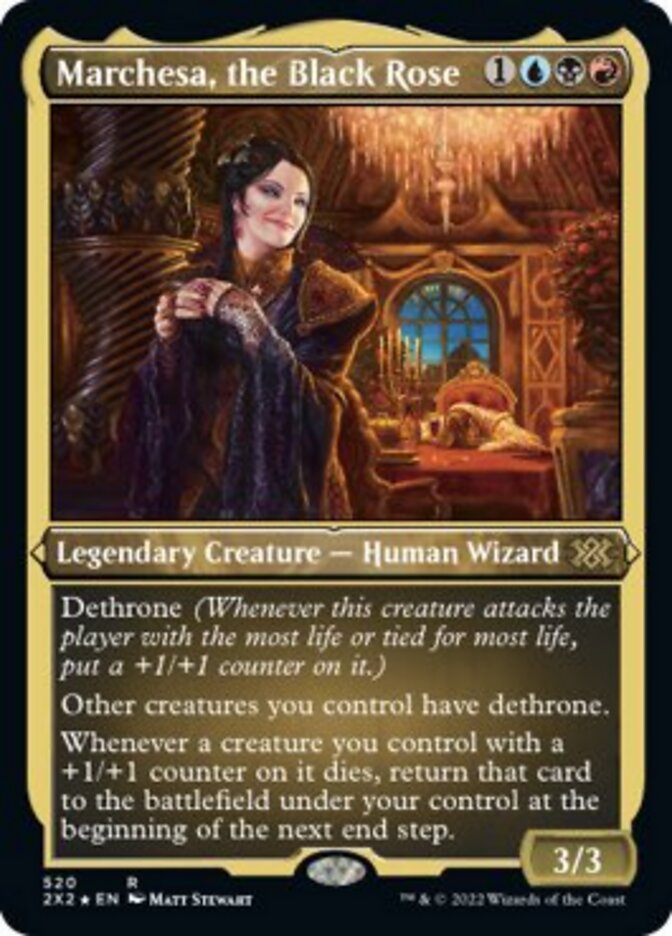 Marchesa, the Black Rose (Foil Etched) [Double Masters 2022] - Destination Retro