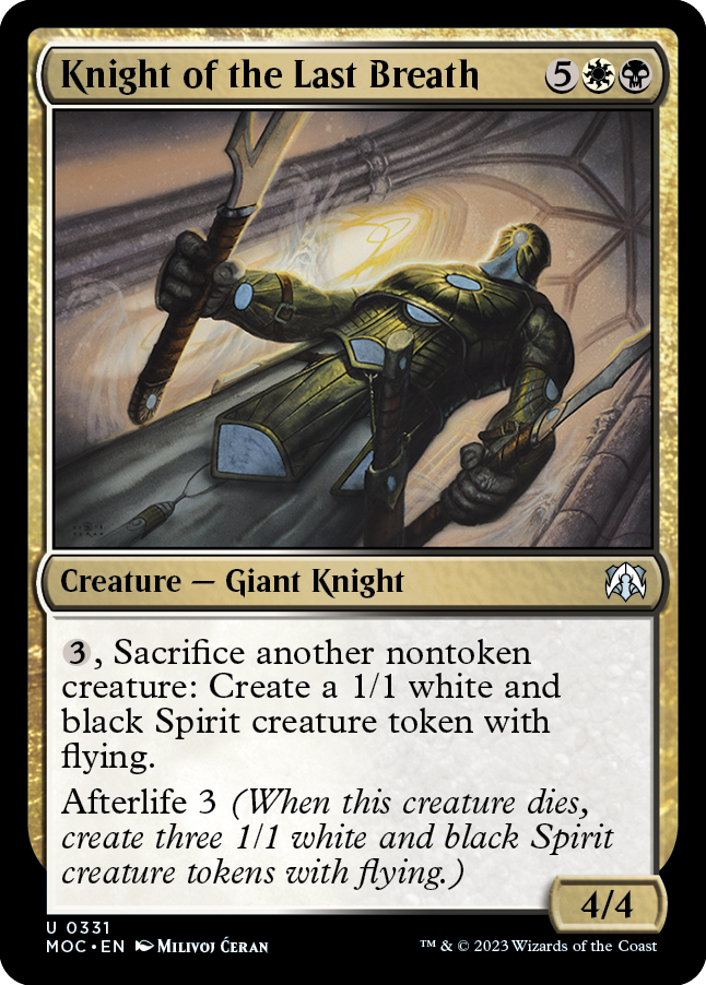 Knight of the Last Breath [March of the Machine Commander] - Destination Retro
