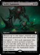 Geth's Summons (Extended Art) [Phyrexia: All Will Be One Commander] - Destination Retro