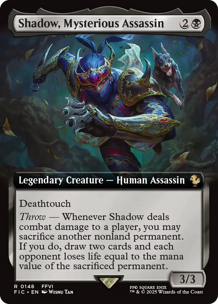 Shadow, Mysterious Assassin (Extended Art) [FINAL FANTASY Commander] - Destination Retro