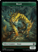 Beast (0015) (Ripple Foil) // Insect (0025) Double-Sided Token [Modern Horizons 3 Commander Tokens] - Destination Retro