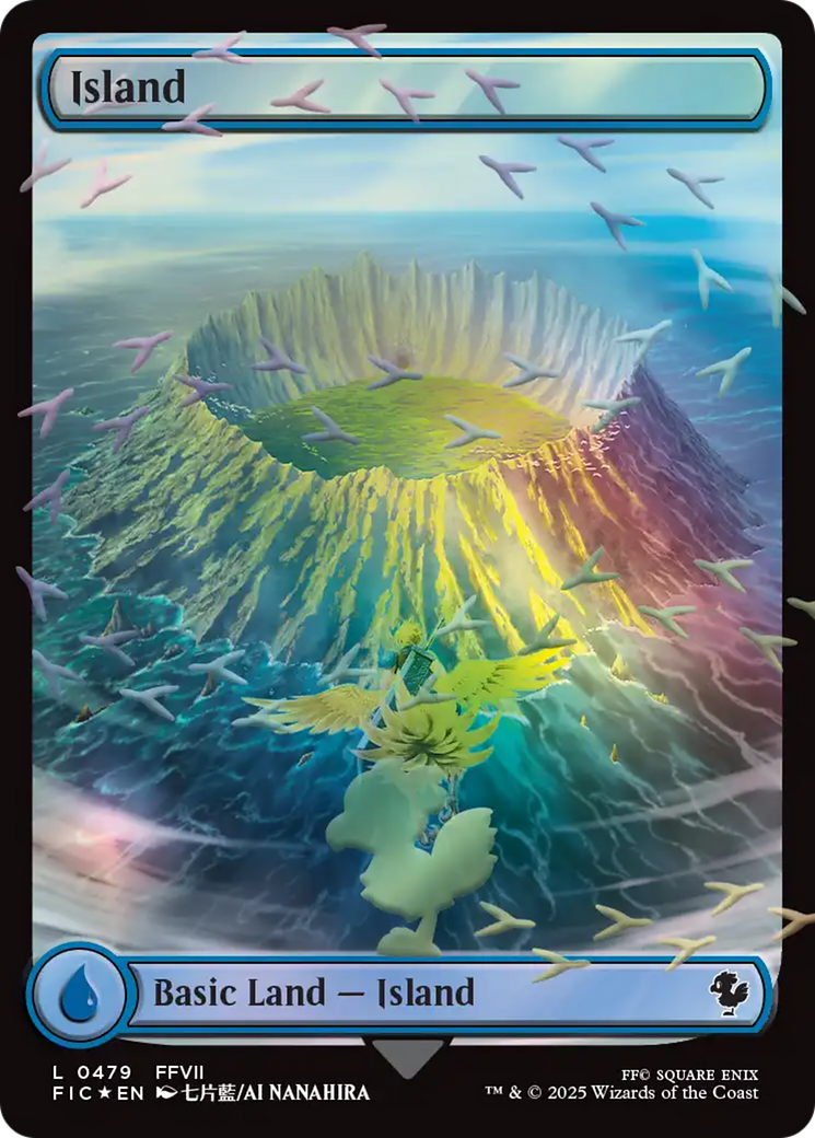 Island (Chocobo Track Foil) [FINAL FANTASY Commander] - Destination Retro