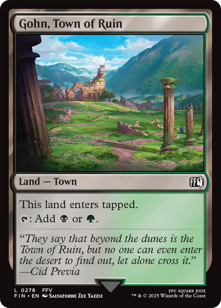 Gohn, Town of Ruin [FINAL FANTASY] - Destination Retro