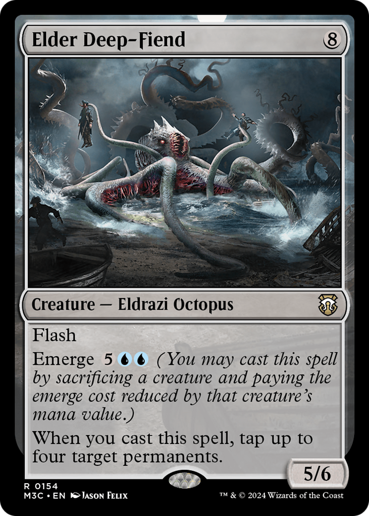 Elder Deep-Fiend (Ripple Foil) [Modern Horizons 3 Commander] - Destination Retro