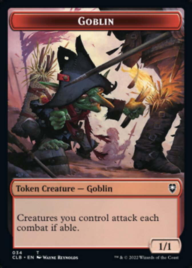 Pirate // Goblin Double-Sided Token [Commander Legends: Battle for Baldur's Gate Tokens] - Destination Retro