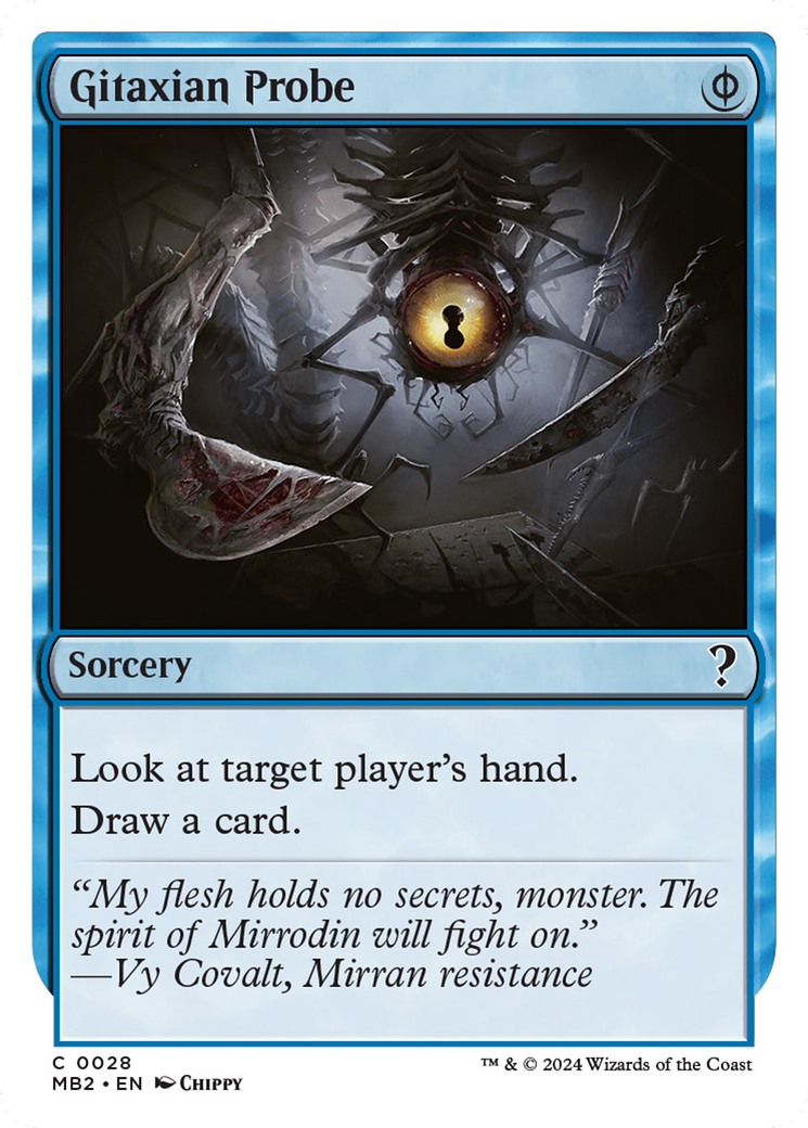 Gitaxian Probe (White Border) [Mystery Booster 2] - Destination Retro