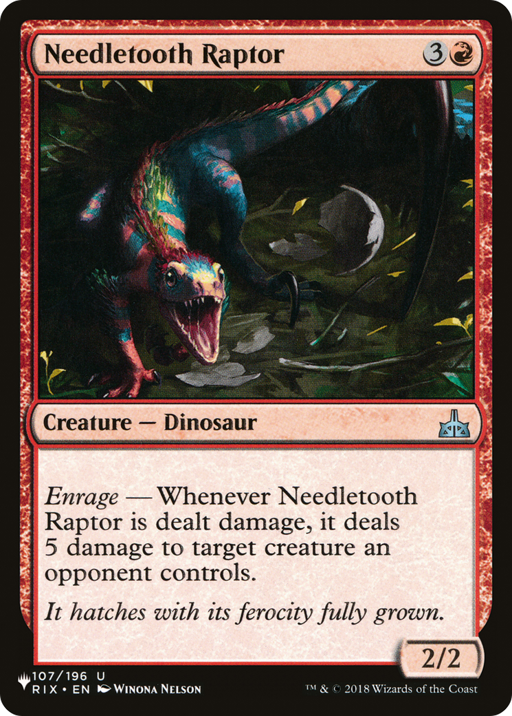 Needletooth Raptor [The List] - Destination Retro