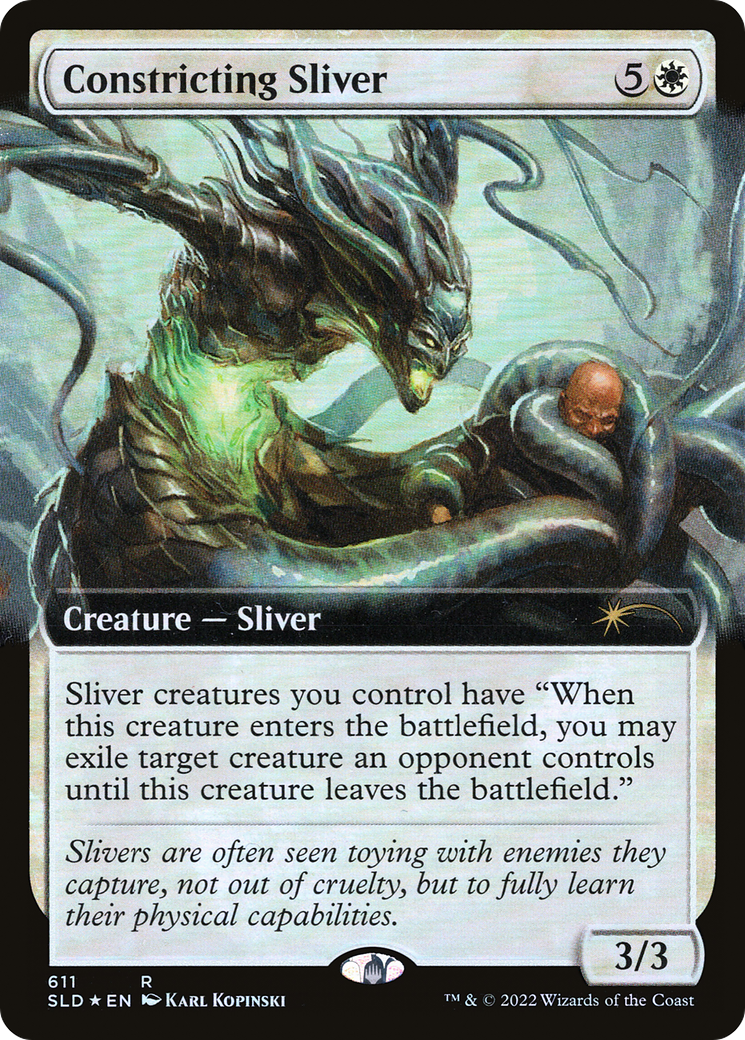 Constricting Sliver (Extended Art) [Secret Lair Drop Promos] - Destination Retro