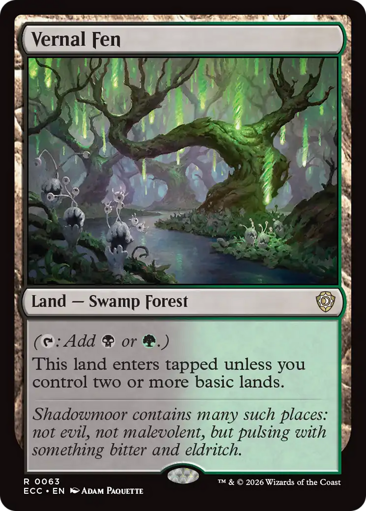 Vernal Fen [Lorwyn Eclipsed Commander] - Destination Retro