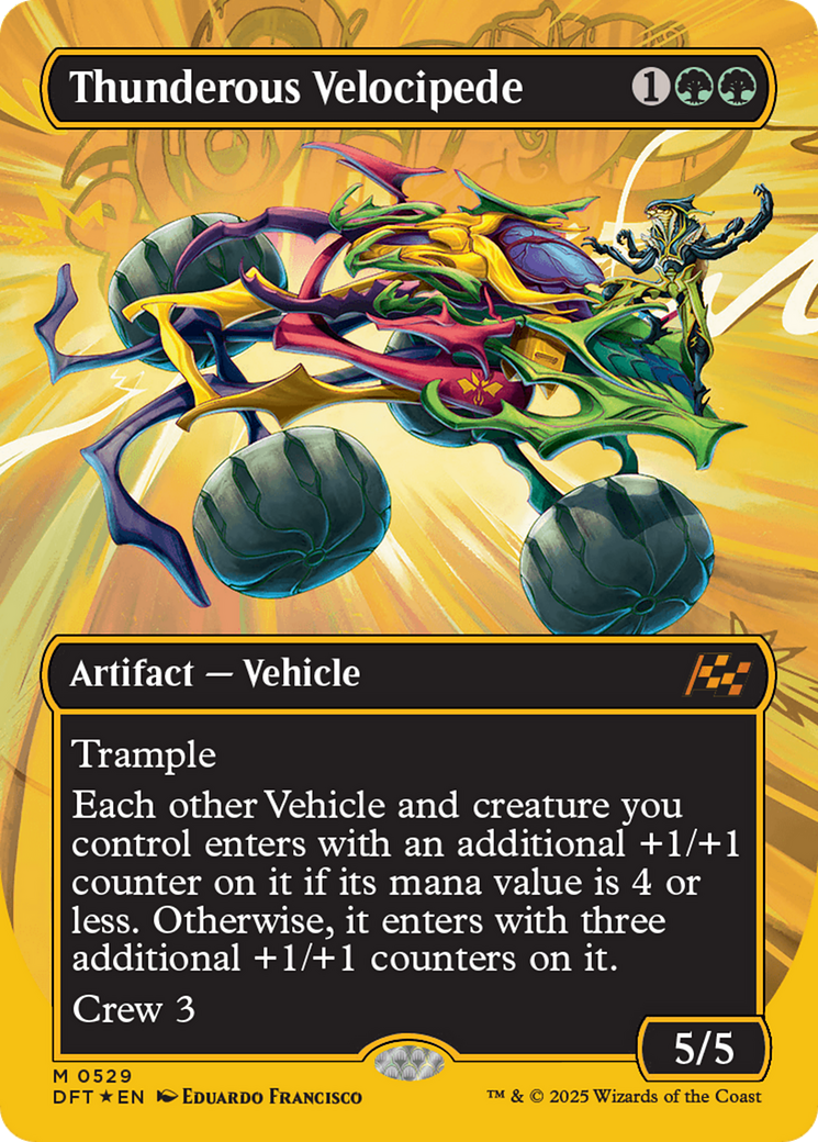 Thunderous Velocipede (Borderless) (First-Place Foil) [Aetherdrift] - Destination Retro