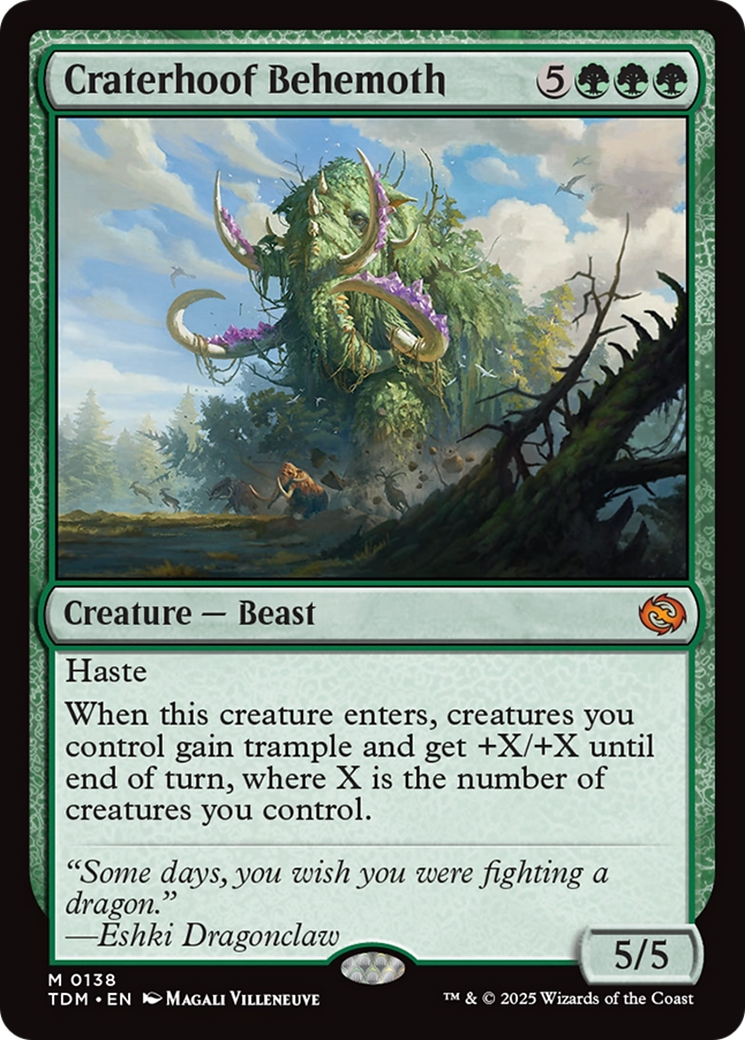 Craterhoof Behemoth [Tarkir: Dragonstorm] - Destination Retro