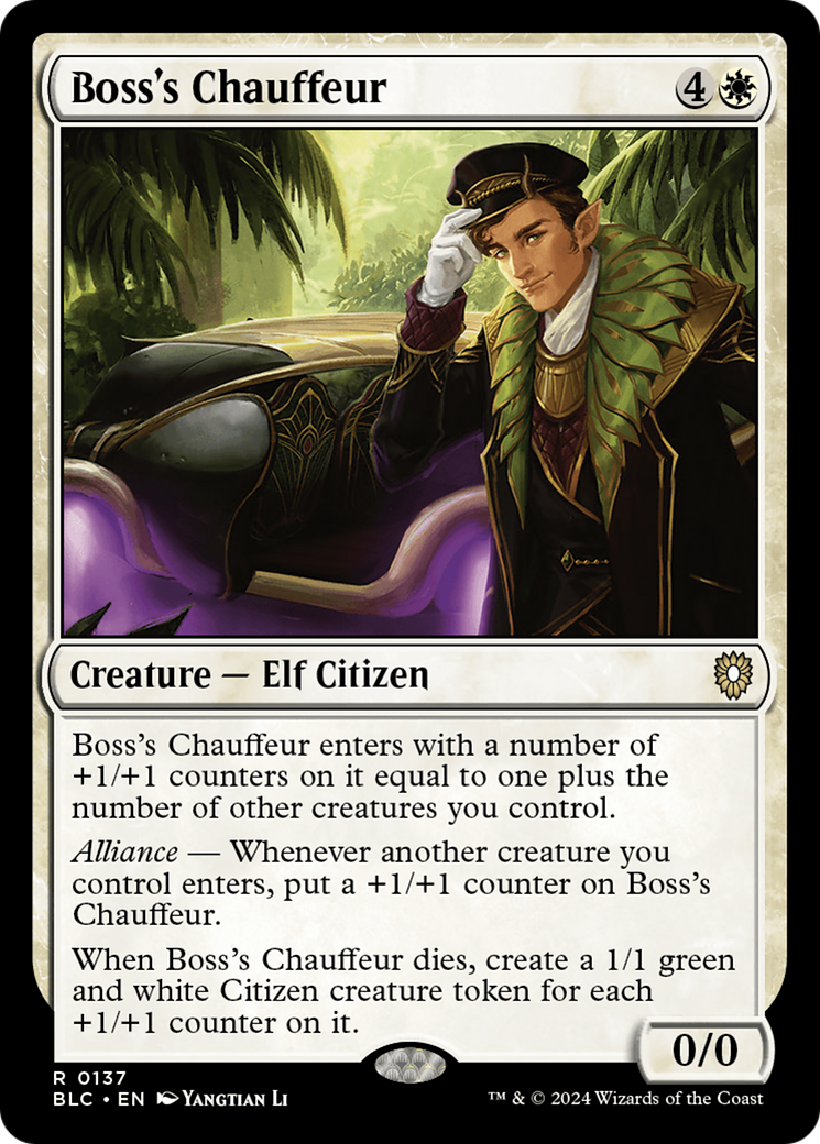 Boss's Chauffeur [Bloomburrow Commander] - Destination Retro