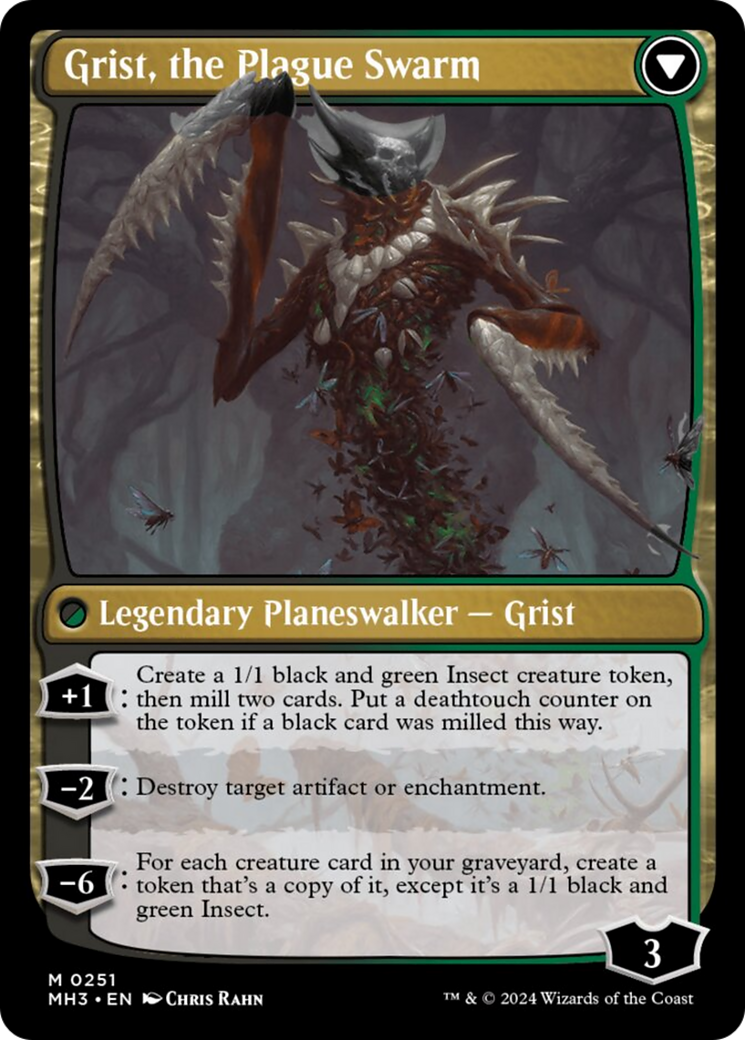 Grist, Voracious Larva // Grist, the Plague Swarm [Modern Horizons 3] - Destination Retro