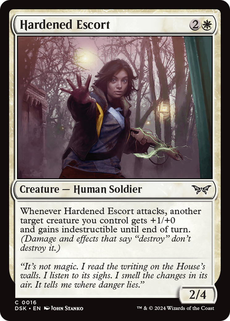 Hardened Escort [Duskmourn: House of Horror] - Destination Retro