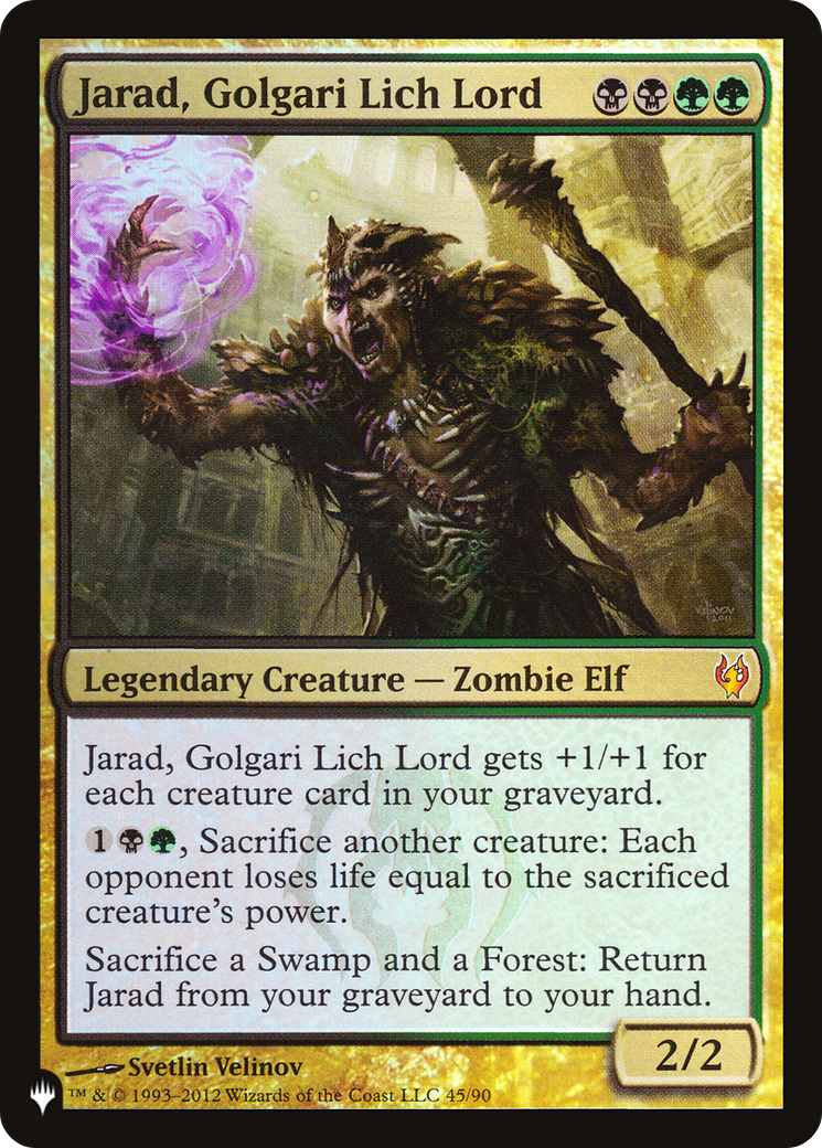 Jarad, Golgari Lich Lord [The List] - Destination Retro