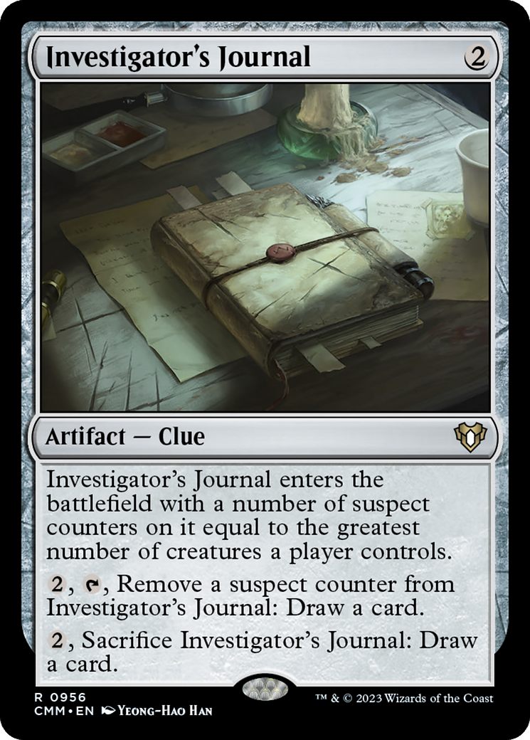 Investigator's Journal [Commander Masters] - Destination Retro