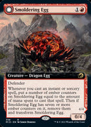Smoldering Egg // Ashmouth Dragon (Extended Art) [Innistrad: Midnight Hunt] - Destination Retro