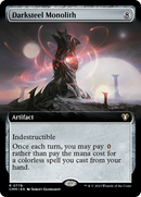Darksteel Monolith (Extended Art) [Commander Masters] - Destination Retro