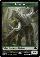 Elephant // Construct Double-Sided Token [Dominaria Remastered Tokens] - Destination Retro