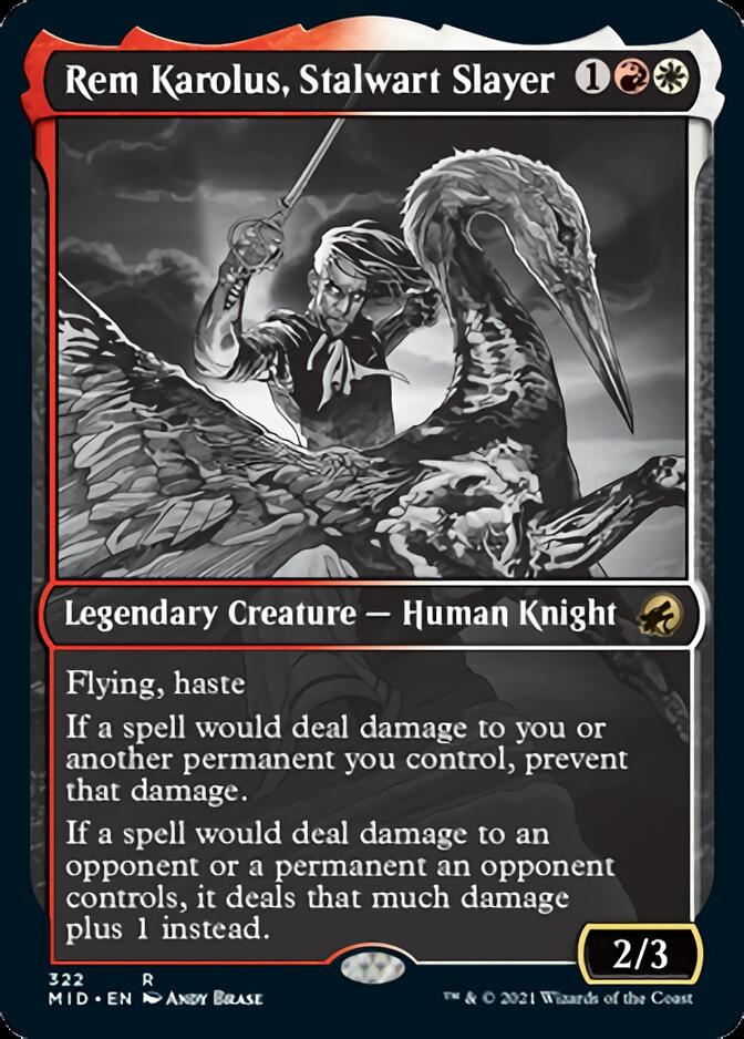 Rem Karolus, Stalwart Slayer (Showcase Eternal Night) [Innistrad: Midnight Hunt] - Destination Retro