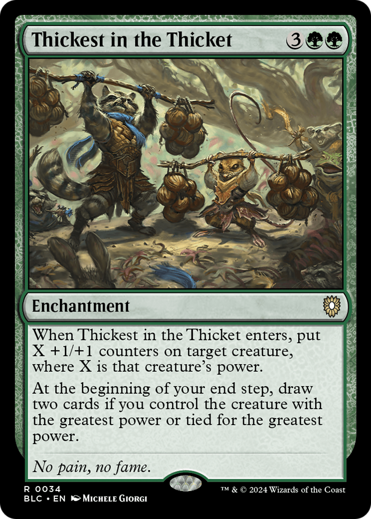 Thickest in the Thicket [Bloomburrow Commander] - Destination Retro