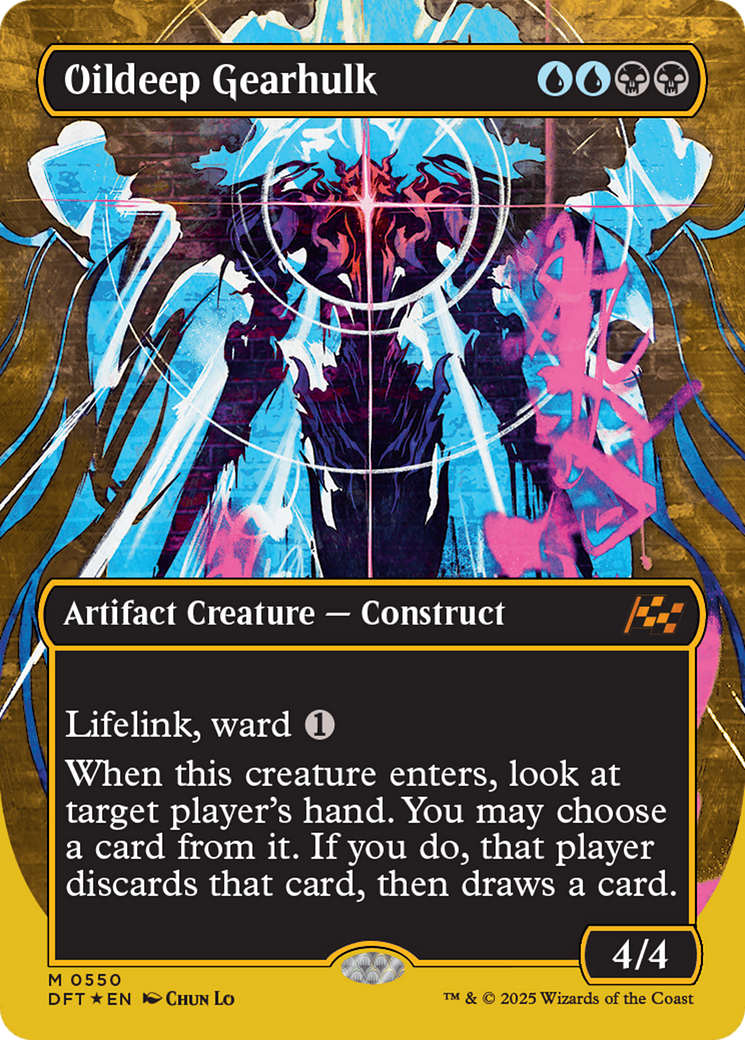 Oildeep Gearhulk (Borderless) (First-Place Foil) [Aetherdrift] - Destination Retro