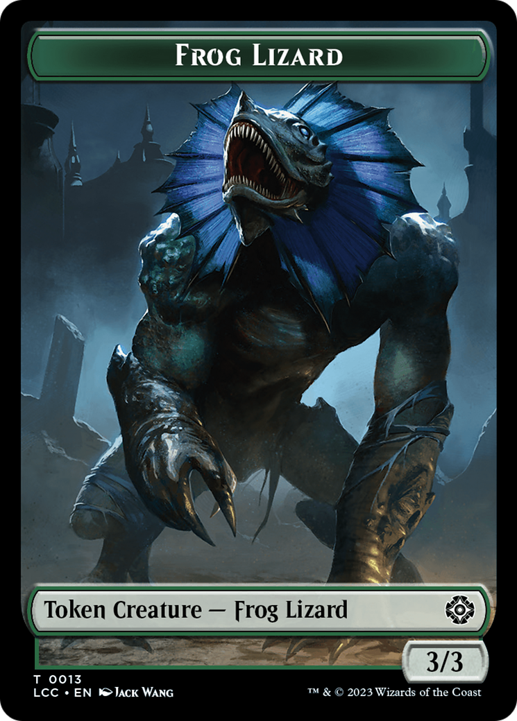Frog Lizard // Merfolk (0003) Double-Sided Token [The Lost Caverns of Ixalan Commander Tokens] - Destination Retro