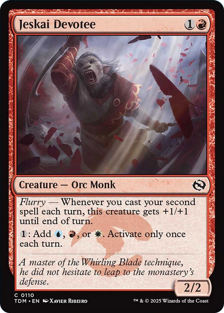 Jeskai Devotee [Tarkir: Dragonstorm] - Destination Retro