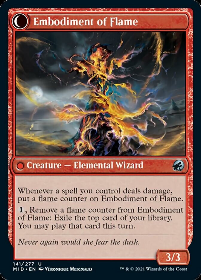 Flame Channeler // Embodiment of Flame [Innistrad: Midnight Hunt] - Destination Retro