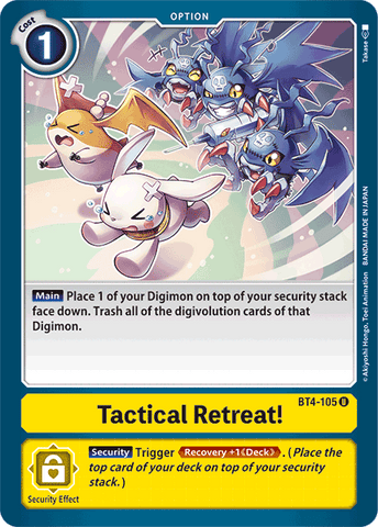 Tactical Retreat! [BT4-105] [Great Legend] - Destination Retro
