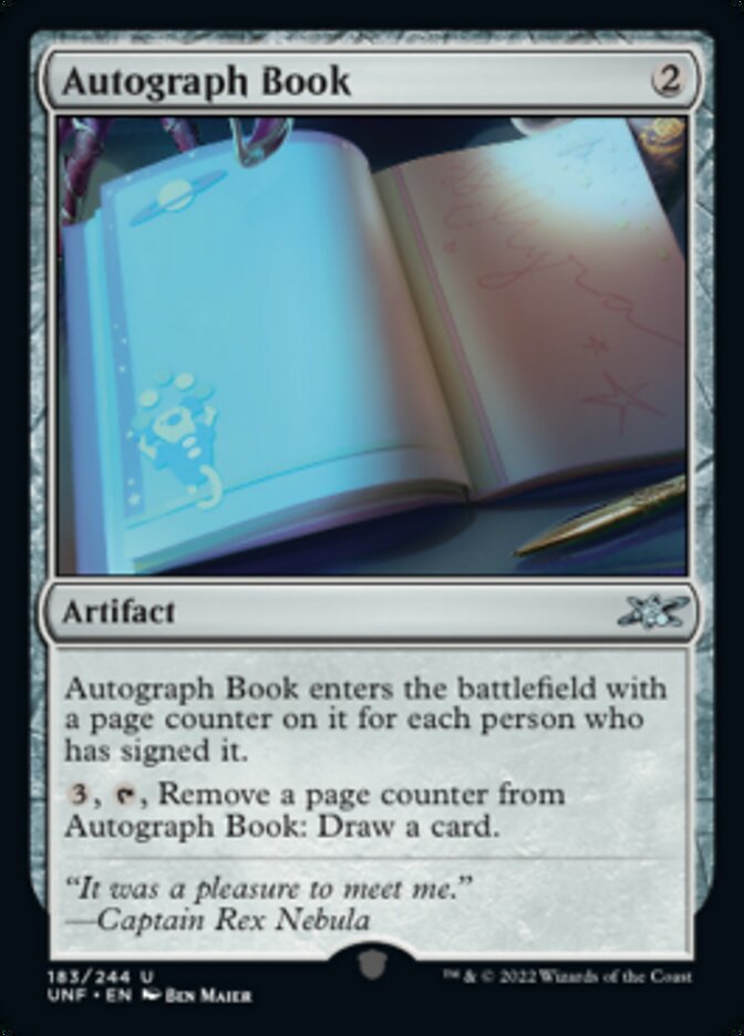 Autograph Book [Unfinity] - Destination Retro