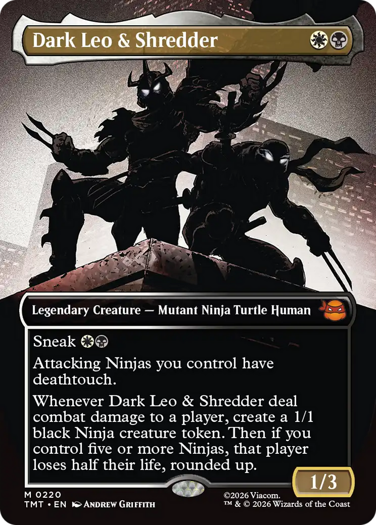 Dark Leo & Shredder (Borderless) [Teenage Mutant Ninja Turtles] - Destination Retro