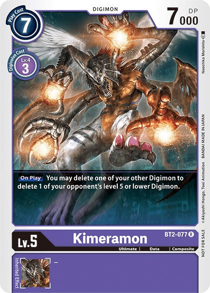 Kimeramon [BT2-077] (Battle of Omni Pre-Release) [Release Special Booster Promos] - Destination Retro