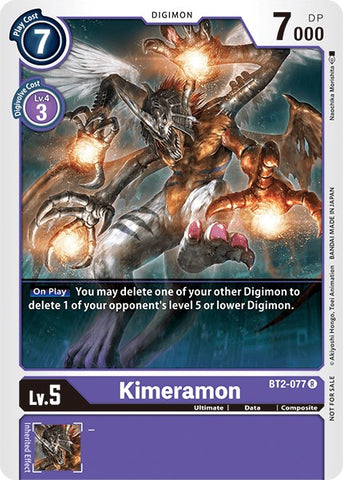 Kimeramon [BT2-077] (Battle of Omni Pre-Release) [Release Special Booster Promos] - Destination Retro