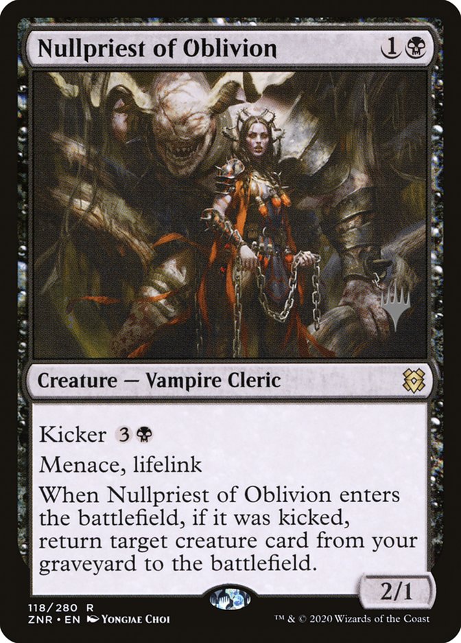 Nullpriest of Oblivion (Promo Pack) [Zendikar Rising Promos] - Destination Retro