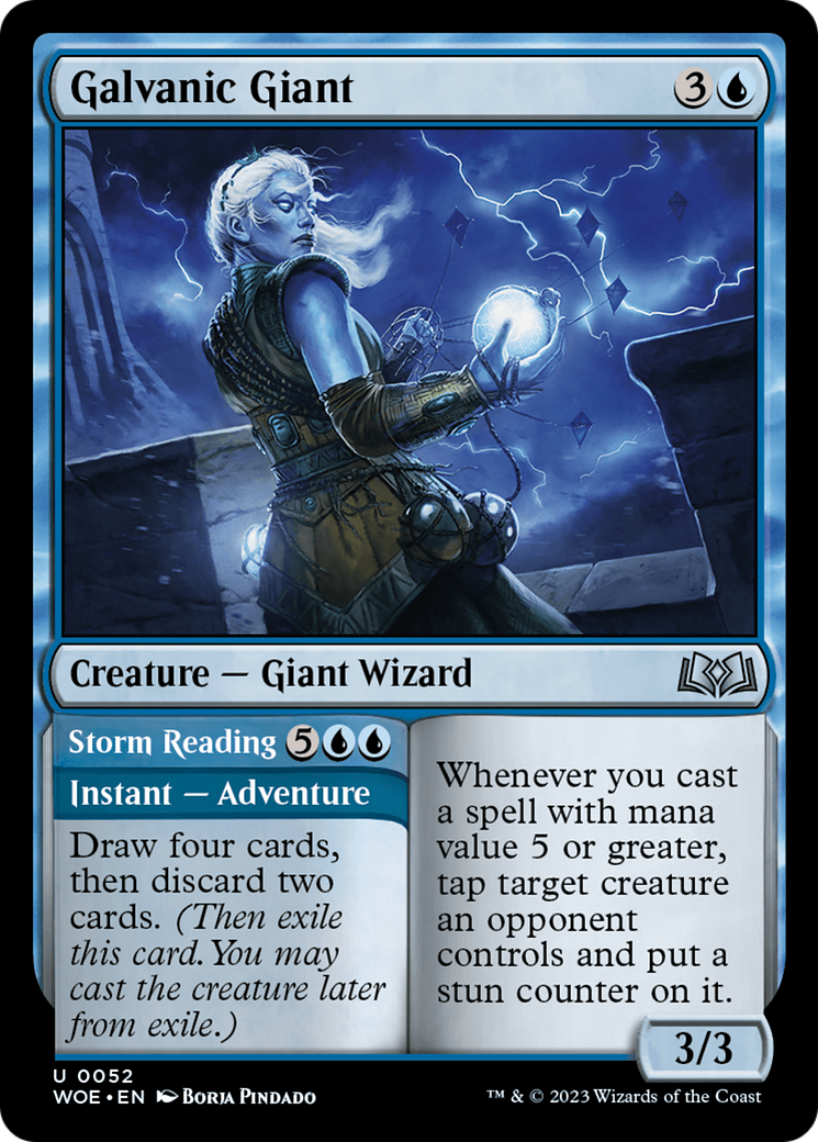 Galvanic Giant // Storm Reading [Wilds of Eldraine] - Destination Retro