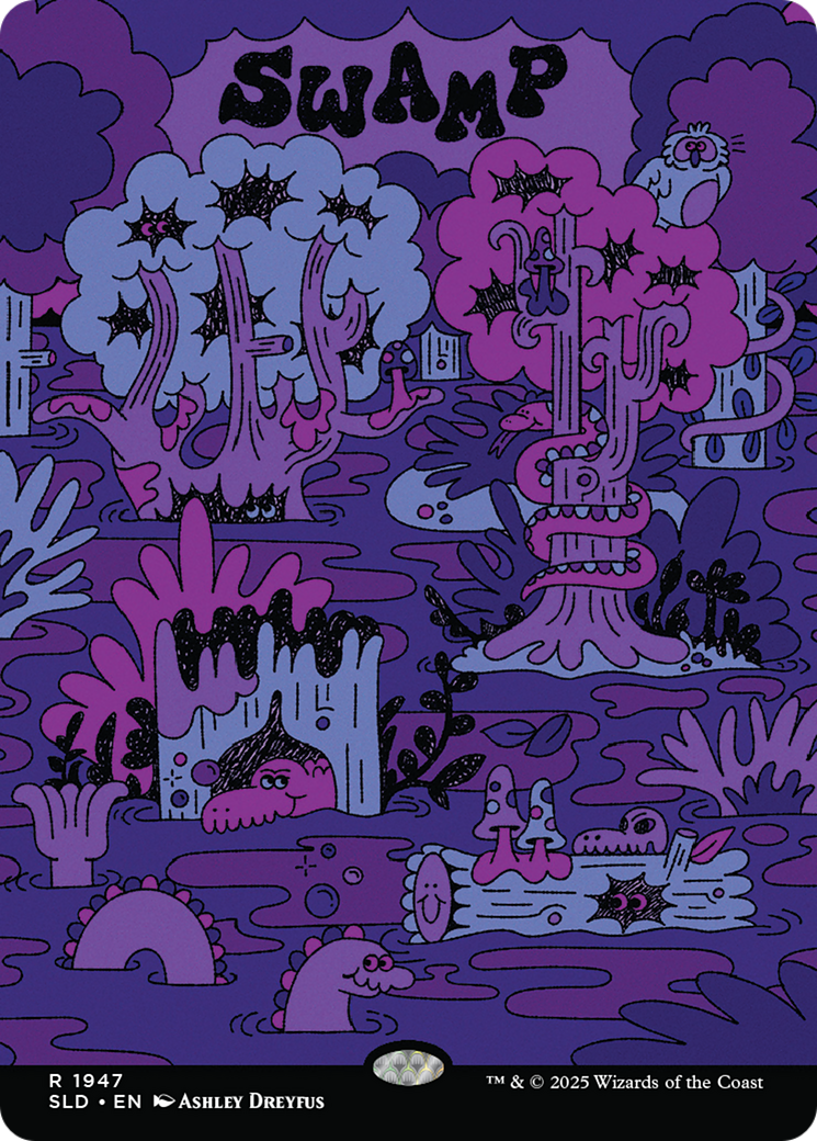 Swamp (1947) (Rainbow Foil) [Secret Lair Drop Series] - Destination Retro